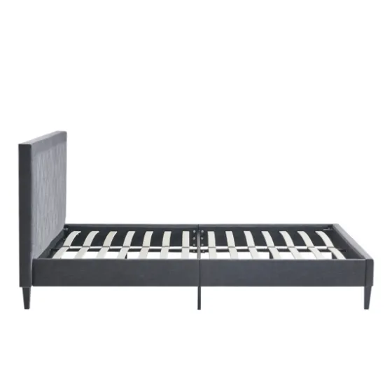 Viv Charcoal Diamond Tufted Full Bed Frame-Kirkland's Home Fashion