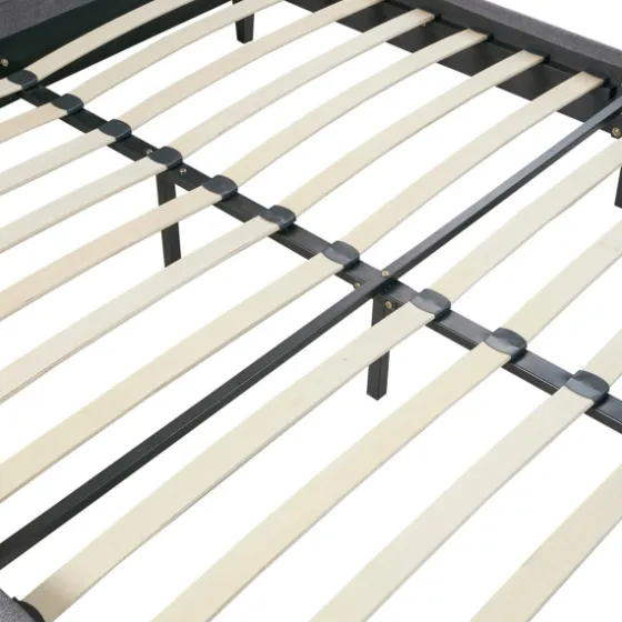Viv Charcoal Diamond Tufted Full Bed Frame-Kirkland's Home Fashion