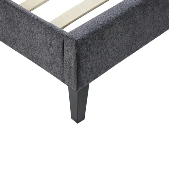 Viv Charcoal Diamond Tufted Full Bed Frame-Kirkland's Home Fashion