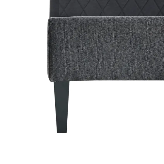 Viv Charcoal Diamond Tufted Full Bed Frame-Kirkland's Home Fashion