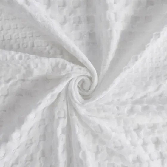 Waffle Cotton Shower Curtain-Kirkland's Home Flash Sale