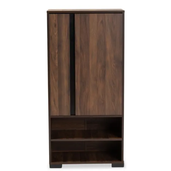 Walnut Asymmetrical Shoe Storage Cabinet-Kirkland's Home Hot