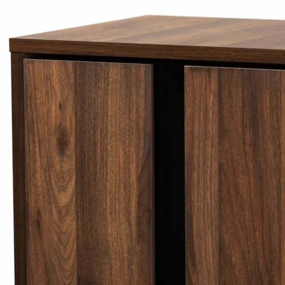 Walnut Asymmetrical Shoe Storage Cabinet-Kirkland's Home Hot