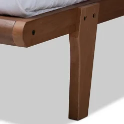 Walnut Wood Full Platform Bed-Kirkland's Home New