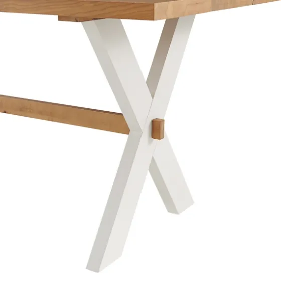 Warm Cherry Birch Trestle Base Dining Table-Kirkland's Home Sale