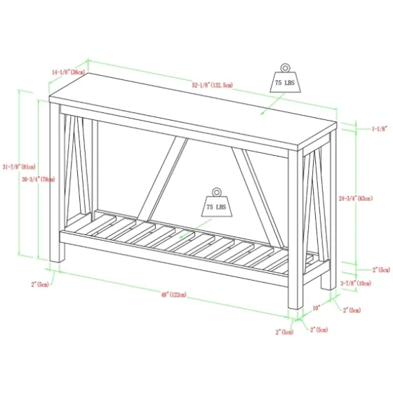 Wash A-Frame Console Table-Kirkland's Home Cheap