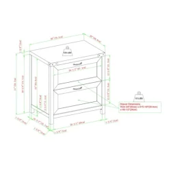 Wash 2-Drawer Wood File Cabinet-Kirkland's Home Best Sale