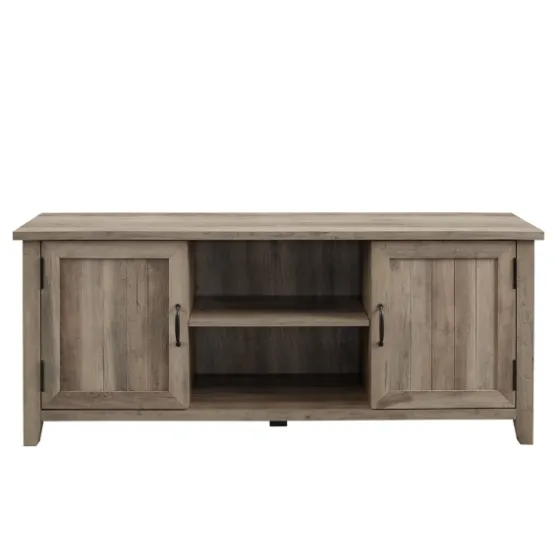 Wash Grooved Door Tv Stand-Kirkland's Home Sale