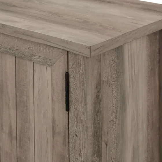 Wash Grooved Door Tv Stand-Kirkland's Home Sale