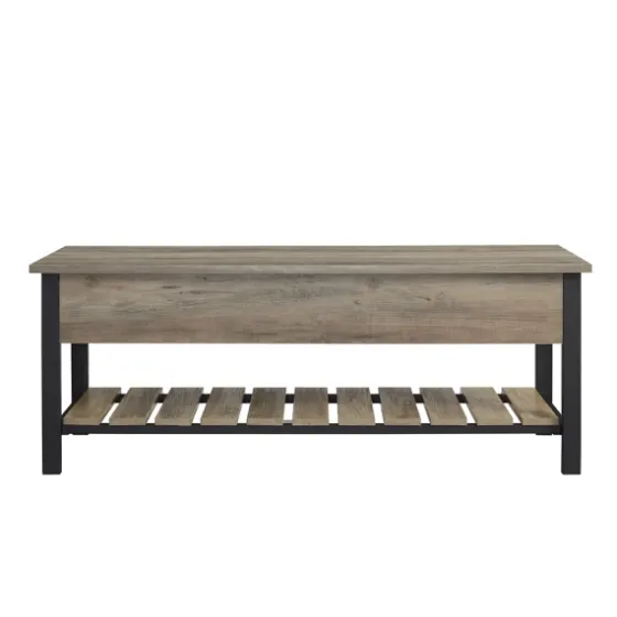 Washed Lift-Top Storage Bench-Kirkland's Home Sale