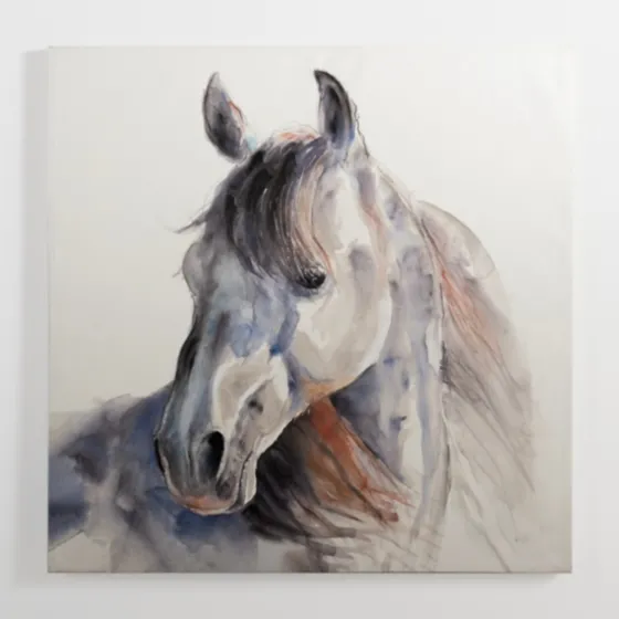 Watercolor Horse Canvas Art Print-Kirkland's Home Clearance