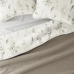 Watercolor Leaves Reversible 3-Pc. Queen Quilt Set-Kirkland's Home Store