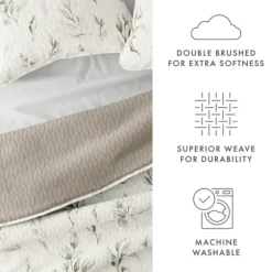 Watercolor Leaves Reversible 3-Pc. King Quilt Set-Kirkland's Home Cheap