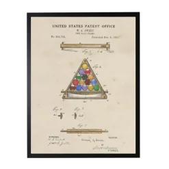 Watercolor Pool Ball Frame Framed Art Print-Kirkland's Home Sale