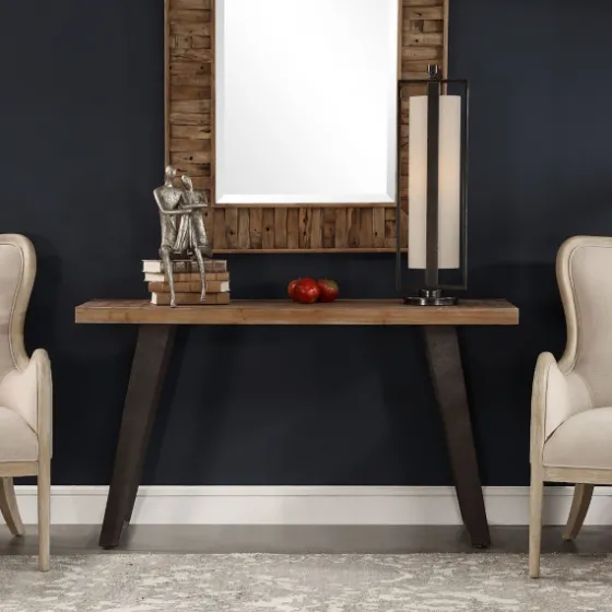 Weathered Oak And Metal Console Table-Kirkland's Home Online