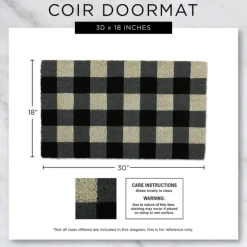 Welcome But Leave By Nine Doormat-Kirkland's Home Discount