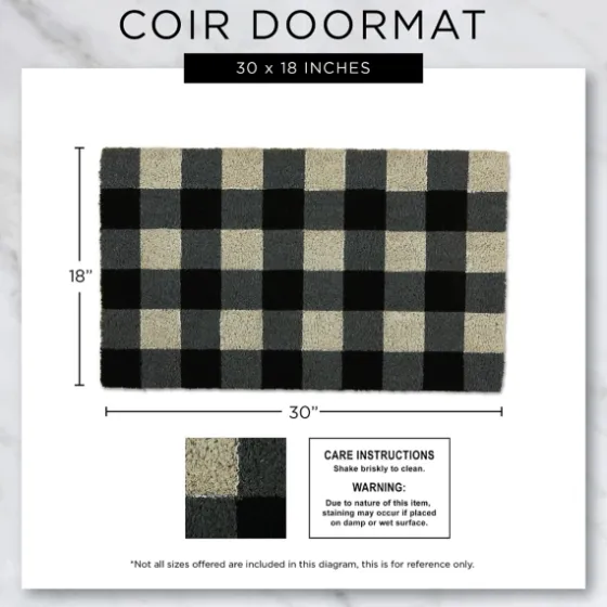 Welcome But Leave By Nine Doormat-Kirkland's Home Discount