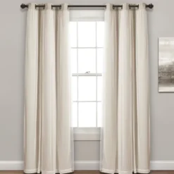 Wheat Curtain Panel Set With Overlay, 120 In.-Kirkland's Home Best