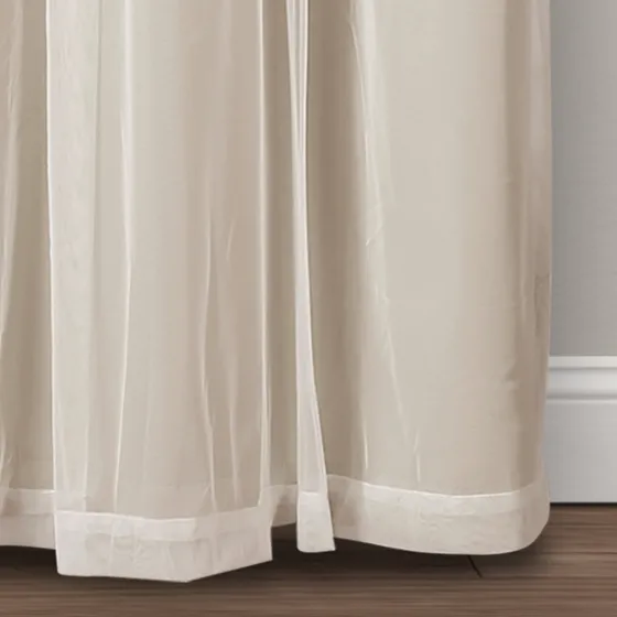 Wheat Curtain Panel Set With Overlay, 120 In.-Kirkland's Home Best