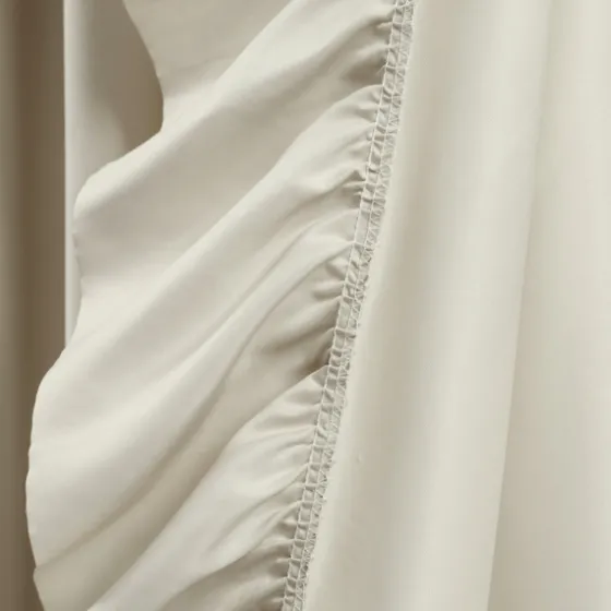 Wheat Reyna Ruffle Curtain Panel Set, 95 In.-Kirkland's Home Cheap