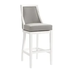 White And Swivel Bar Stool-Kirkland's Home Best
