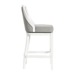 White And Swivel Bar Stool-Kirkland's Home Best