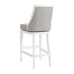 White And Swivel Bar Stool-Kirkland's Home Best