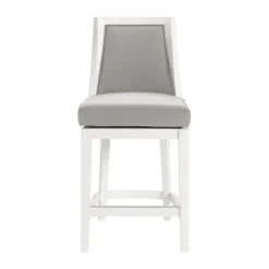 White And Swivel Counter Stool-Kirkland's Home Hot