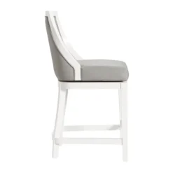 White And Swivel Counter Stool-Kirkland's Home Hot