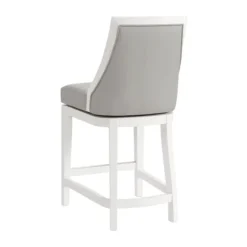 White And Swivel Counter Stool-Kirkland's Home Hot