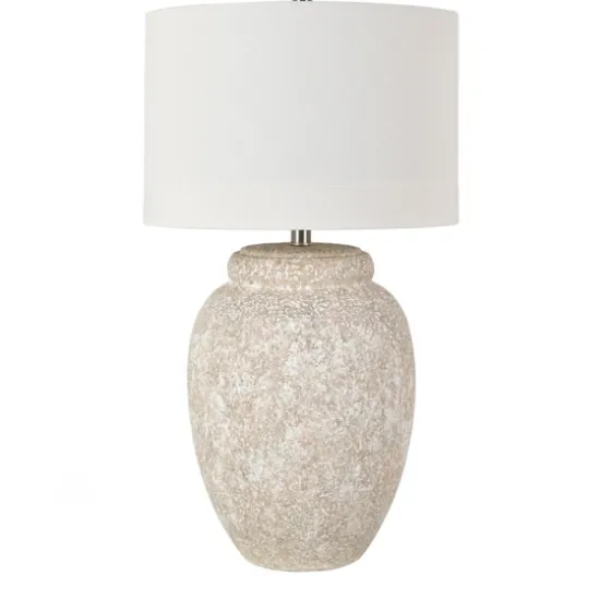 White Brush Textured Table Lamp-Kirkland's Home Best Sale