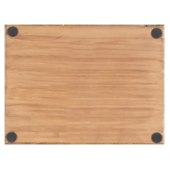 White Enameled Rectangle Mango Wood Tray-Kirkland's Home Sale