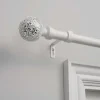 White Mirrored Mosaic Curtain Rod, 120 In.-Kirkland's Home Online
