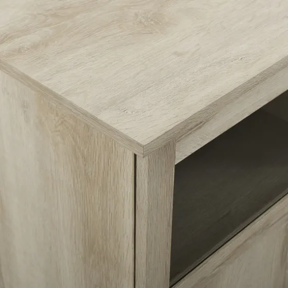 White Oak Glass Paneled Door Tv Stand-Kirkland's Home Cheap