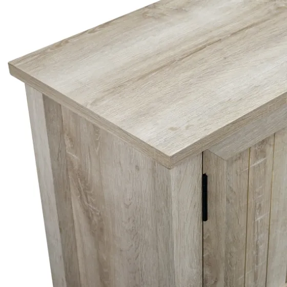 White Oak Grooved Door Tv Stand-Kirkland's Home Best Sale