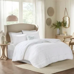 White Quilted King 5-Pc. Comforter Set-Kirkland's Home Shop