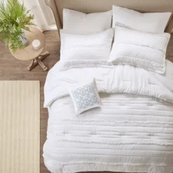 White Quilted King 5-Pc. Comforter Set-Kirkland's Home Shop