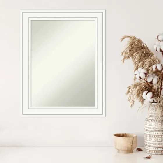 White Raised Frame Wall Mirror-Kirkland's Home Outlet
