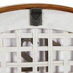 White Rustic Woven Farmhouse Wall Clock-Kirkland's Home Flash Sale