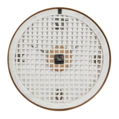White Rustic Woven Farmhouse Wall Clock-Kirkland's Home Flash Sale