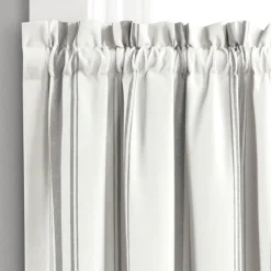 White Stripe Cafe Curtain Panel Set, 36 In.-Kirkland's Home Sale