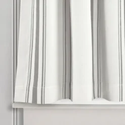 White Stripe Cafe Curtain Panel Set, 36 In.-Kirkland's Home Sale
