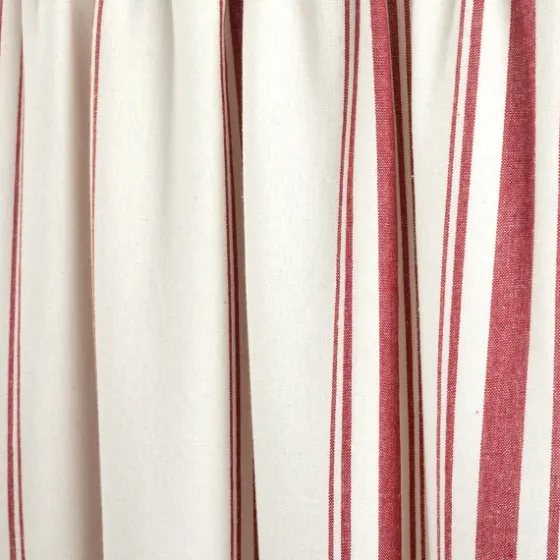 White Stripe Cafe Curtain Panel Set, 36 In.-Kirkland's Home Flash Sale