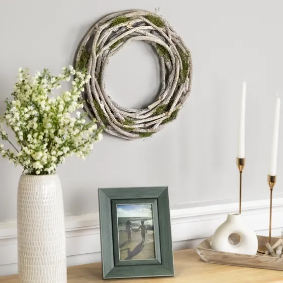 White Twig And Moss Wreath-Kirkland's Home Fashion