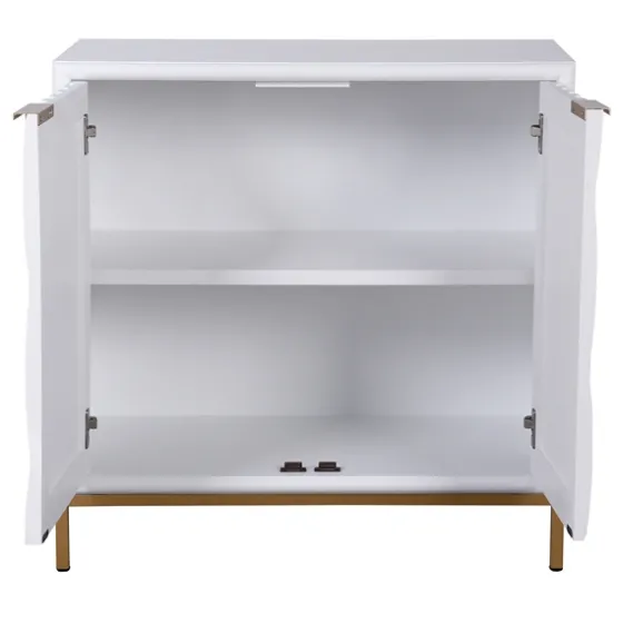 White Wood Basket Weave Cabinet-Kirkland's Home Flash Sale