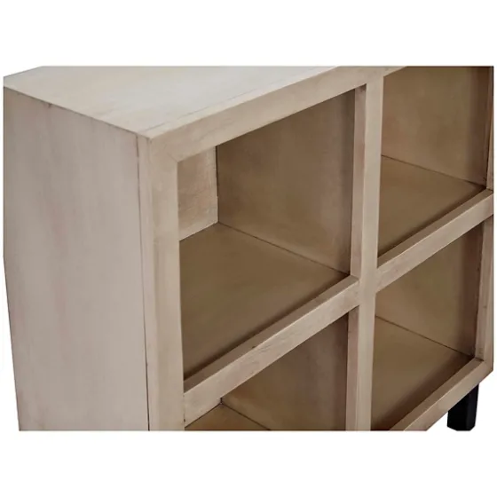 White Wood 4-Cubby Bookshelf-Kirkland's Home Flash Sale