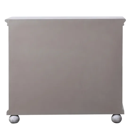 Whitewashed Gray Wood Hexagonal Door Cabinet-Kirkland's Home Clearance