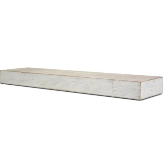 Whitewashed Wood Floating Shelf, 36 In.-Kirkland's Home Sale