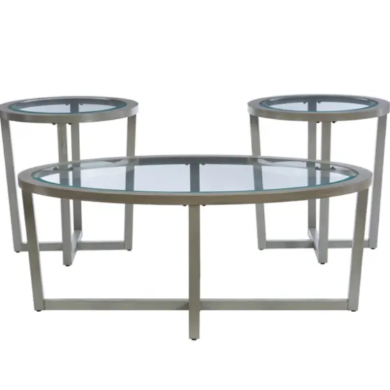 Wood & Glass Top 3-Pc. Table Set-Kirkland's Home Cheap