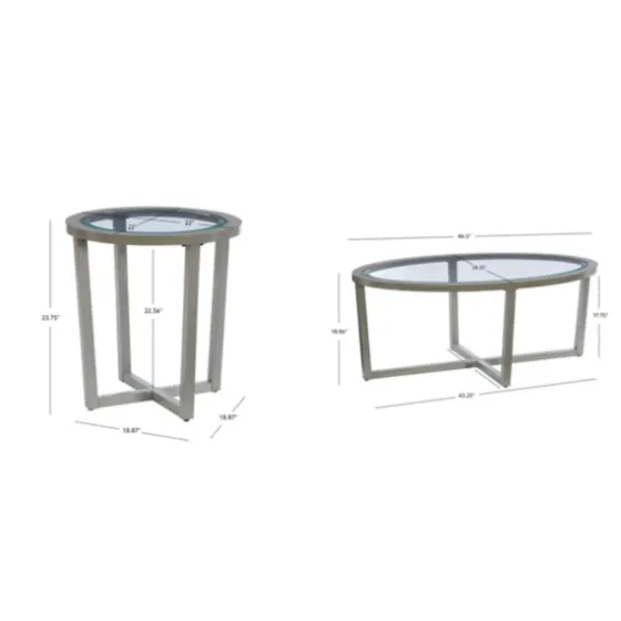 Wood & Glass Top 3-Pc. Table Set-Kirkland's Home Cheap
